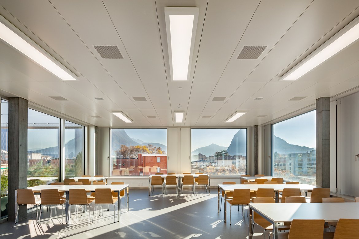 Ospedale Italiano, Lugano - Ospedale Italiano, Lugano, avec des systèmes de plafond climatique de Barcol-Air