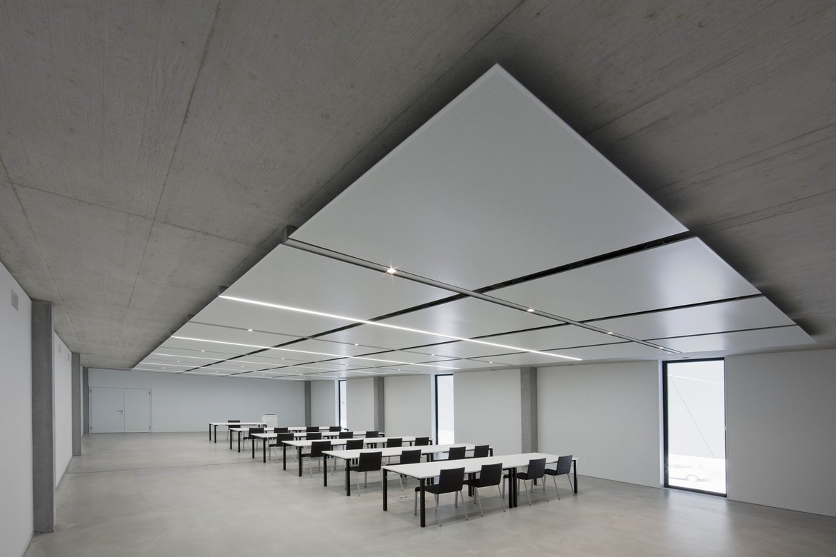 AKUSTIKTHERM (TABS) - The Acoustic Therm Base TABS is a thermally conductive ceiling sail for use in buildings with concrete core activation. 